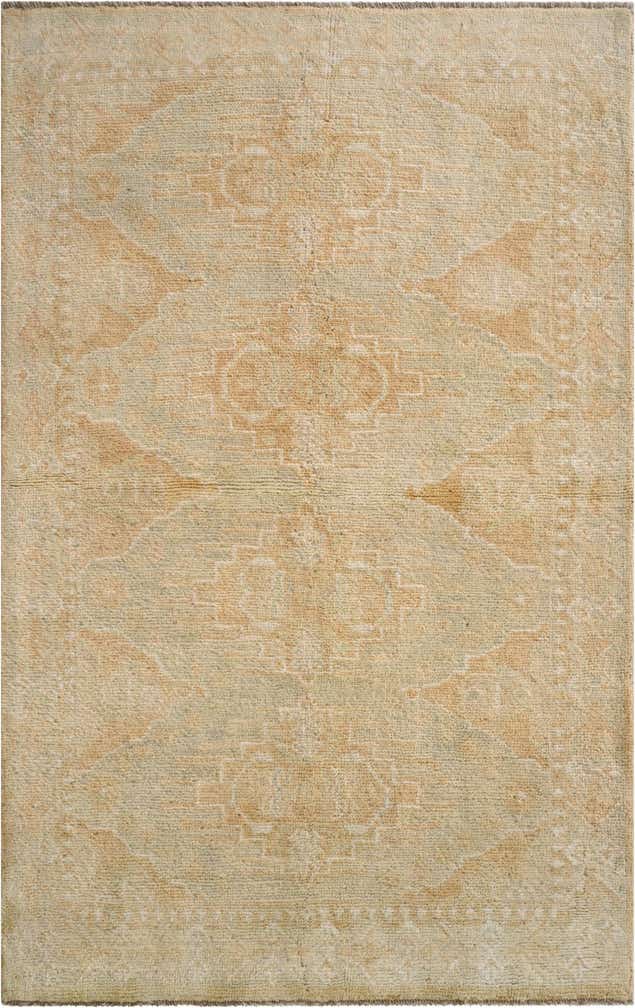 3' 9 x 5' 11 Hand Knotted Oushak Wool Rug