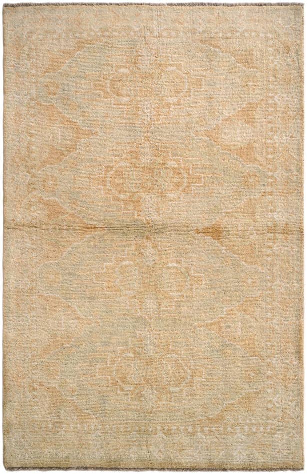Detail image of 3' 9 x 5' 11 Hand Knotted Oushak Wool Rug