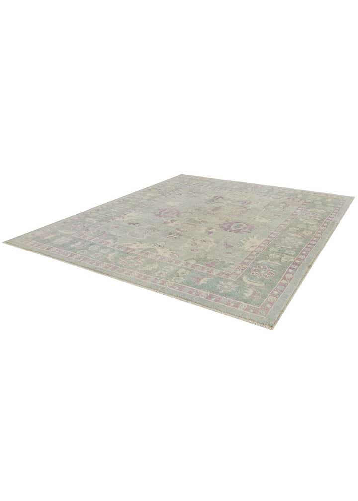 8' 5 x 10' Hand Knotted Oushak Wool Rug