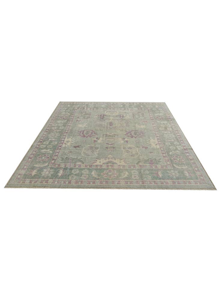Detail image of 8' 5 x 10' Hand Knotted Oushak Wool Rug