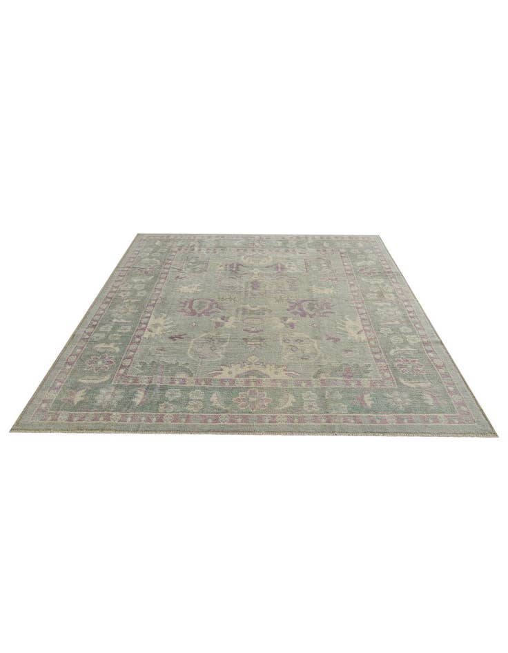Detail image of 8' 5 x 10' Hand Knotted Oushak Wool Rug