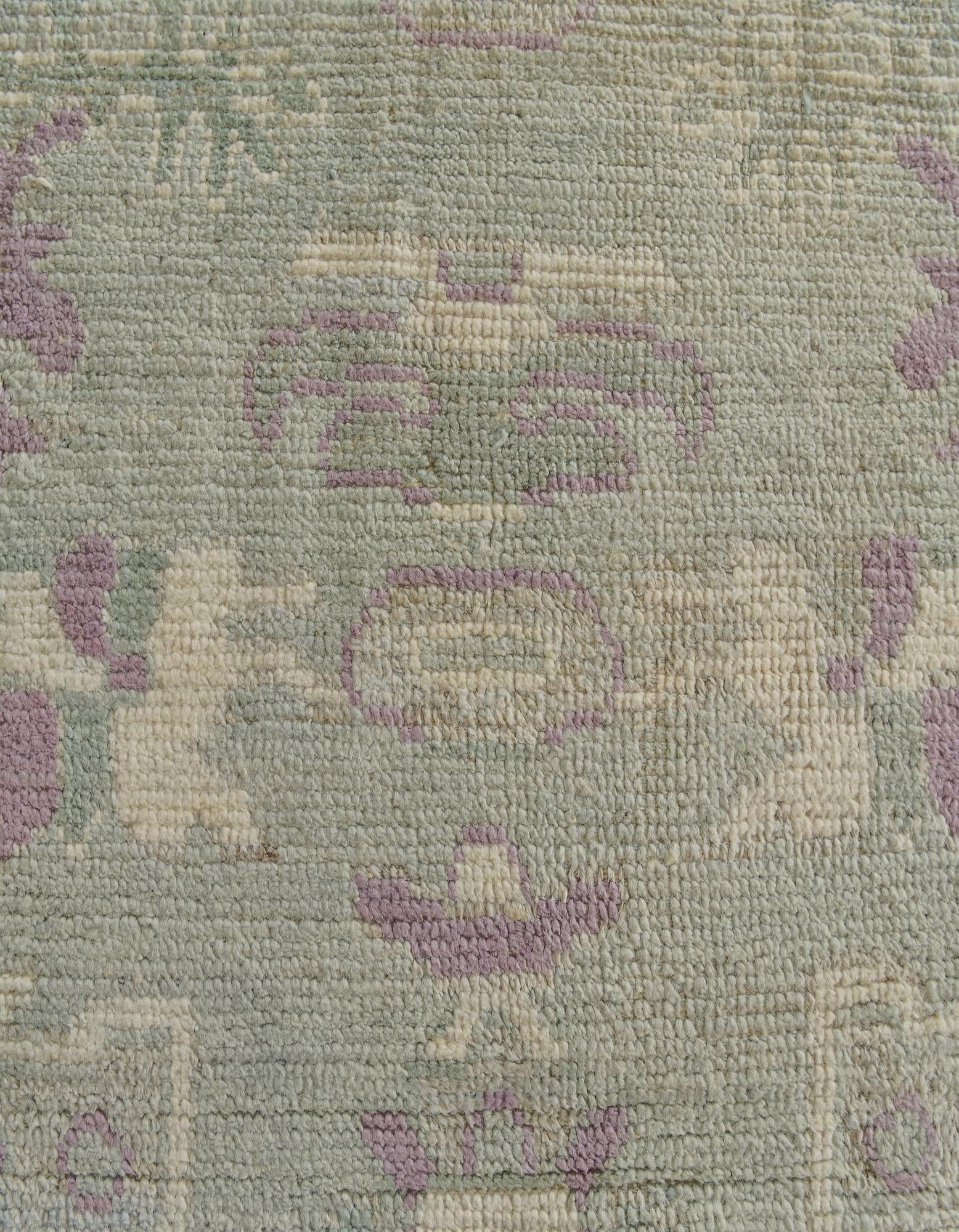 8' 5 x 10' Hand Knotted Oushak Wool Rug