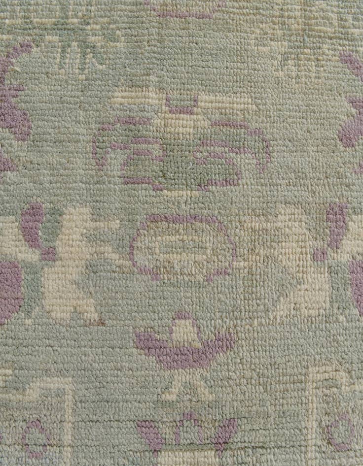 Detail image of 8' 5 x 10'  Hand Knotted Oushak Wool Rug