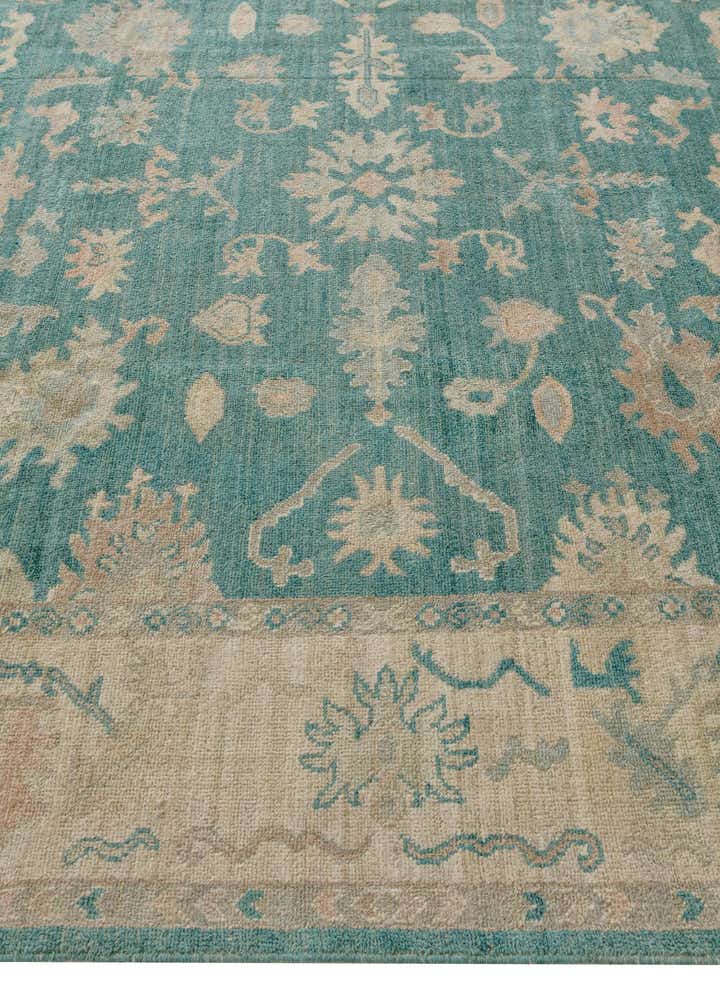 8' 2 x 9' 8 Hand Knotted Oushak Wool Rug