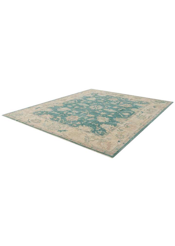 8' 2 x 9' 8 Hand Knotted Oushak Wool Rug