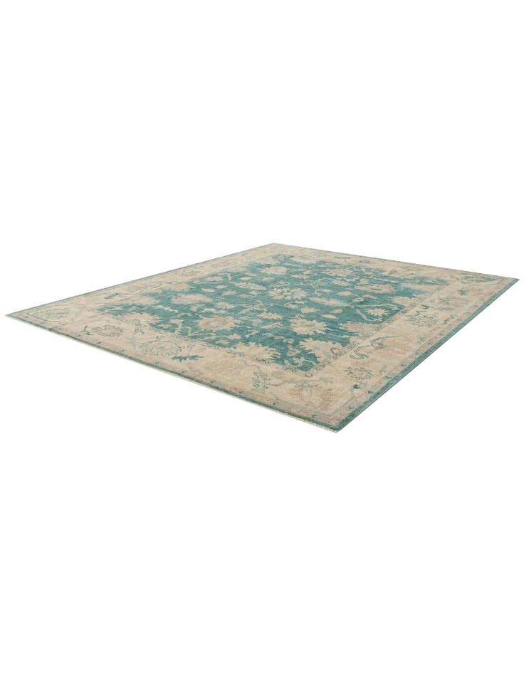 Detail image of 8' 2 x 9' 8 Hand Knotted Oushak Wool Rug