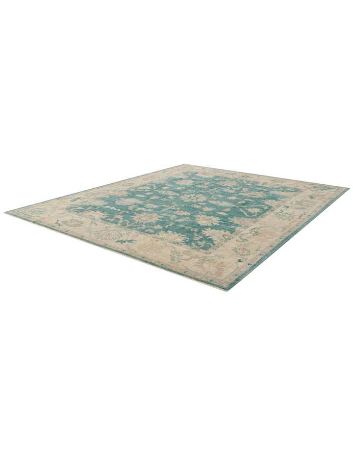 8' 2 x 9' 8 Hand Knotted Oushak Wool Rug