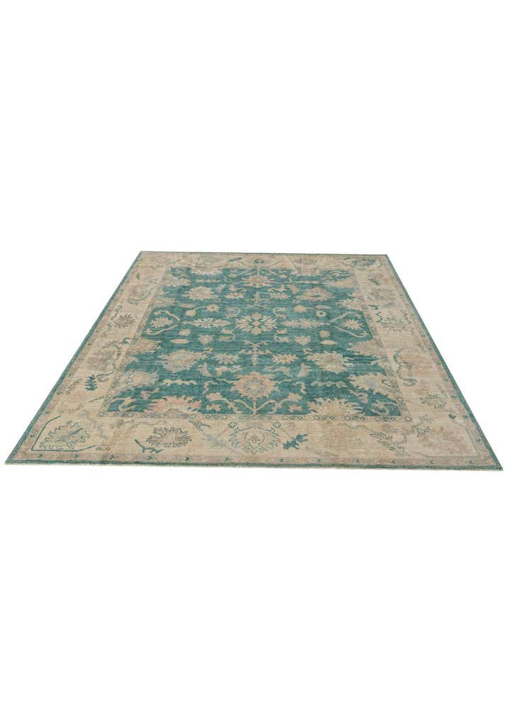 8' 2 x 9' 8 Hand Knotted Oushak Wool Rug