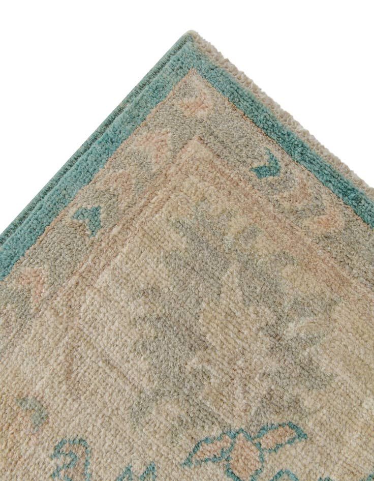 Detail image of 8' 2 x 9' 8  Hand Knotted Oushak Wool Rug