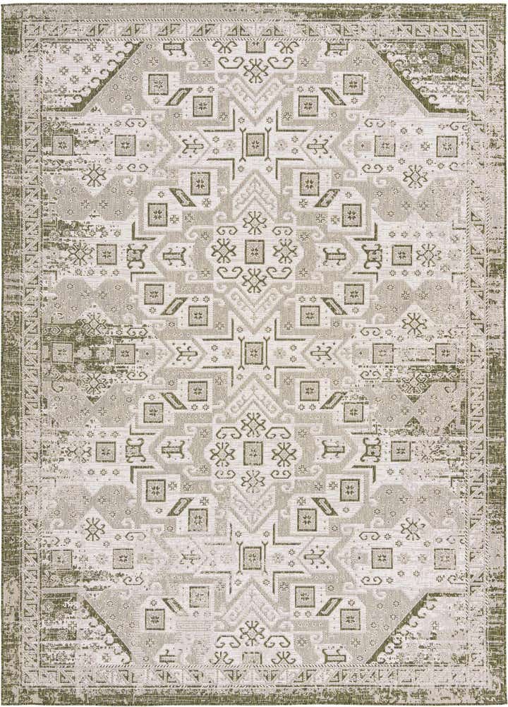10' x 14' Easy-Clean Aztec Indoor / Outdoor Rug