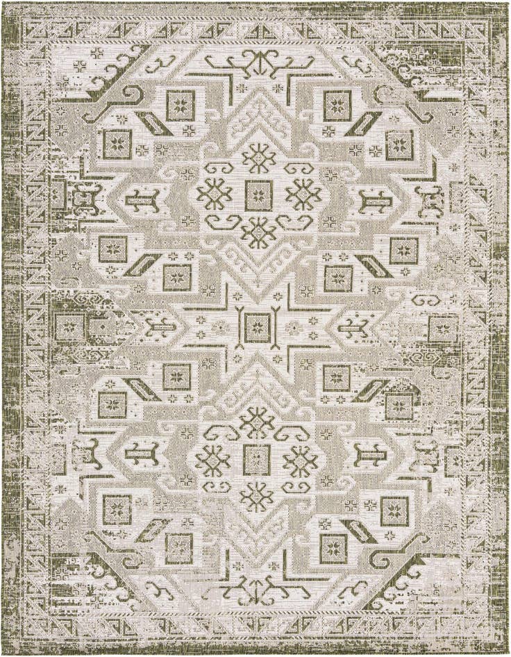 Detail image of 7' x 10' Easy-Clean Aztec Indoor / Outdoor Rug