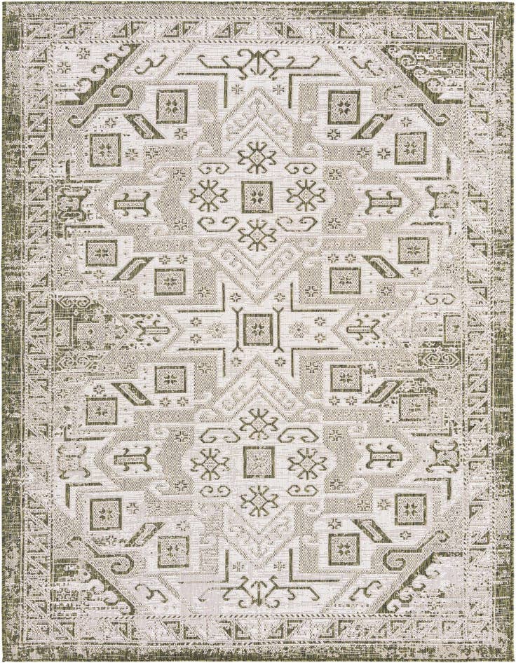 Detail image of 6' x 9' Easy-Clean Aztec Indoor / Outdoor Rug