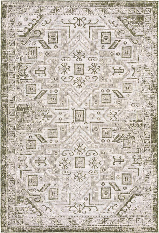 Detail image of 6' x 9' Easy-Clean Aztec Indoor / Outdoor Rug