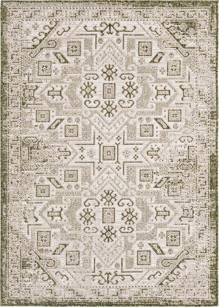 4' x 6' Easy-Clean Aztec Indoor / Outdoor Rug