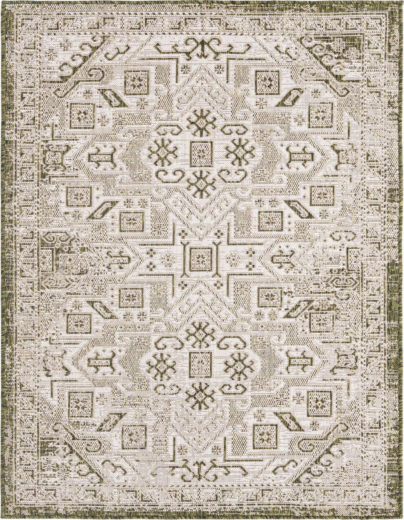 4' x 6' Easy-Clean Aztec Indoor / Outdoor Rug