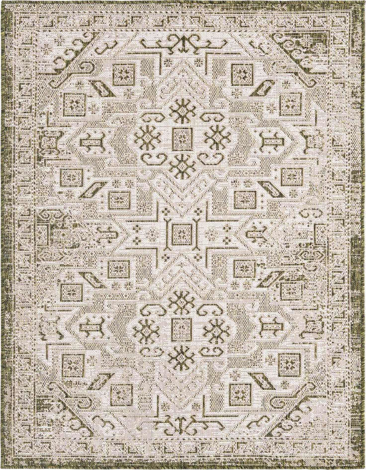 Detail image of 4' x 6' Easy-Clean Aztec Indoor / Outdoor Rug