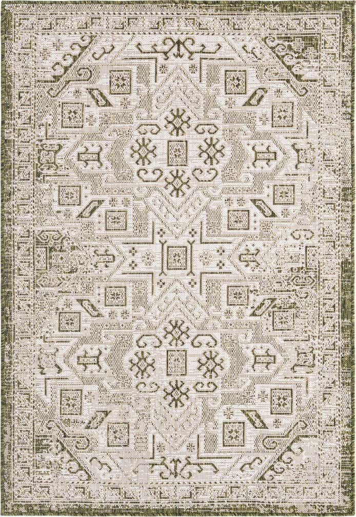 4' x 6' Easy-Clean Aztec Indoor / Outdoor Rug