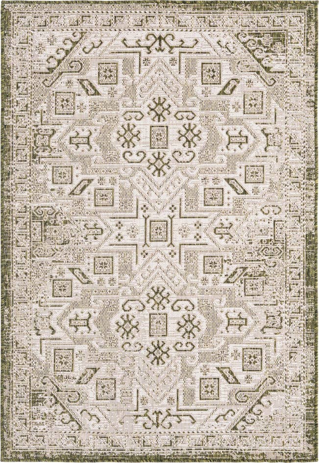 Detail image of 4' x 6' Easy-Clean Aztec Indoor / Outdoor Rug