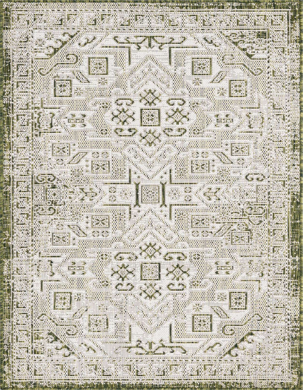 3' x 5' 3 Easy-Clean Aztec Indoor / Outdoor Rug