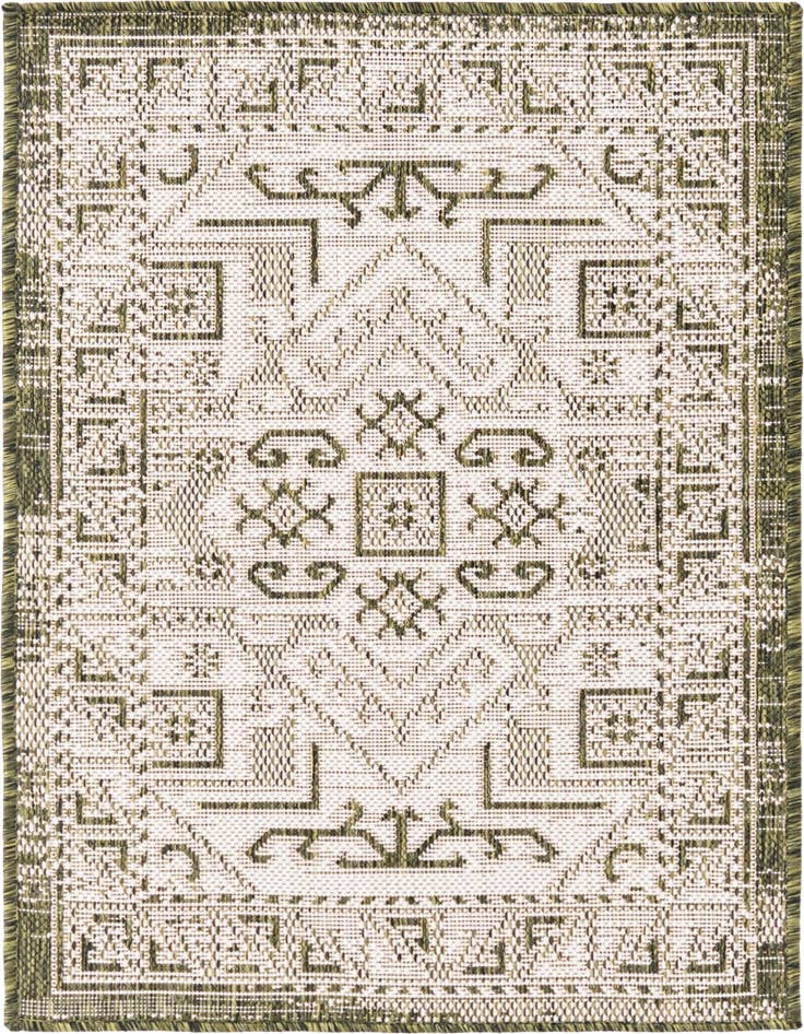 Detail image of 2' x 3' Easy-Clean Aztec Indoor / Outdoor Rug