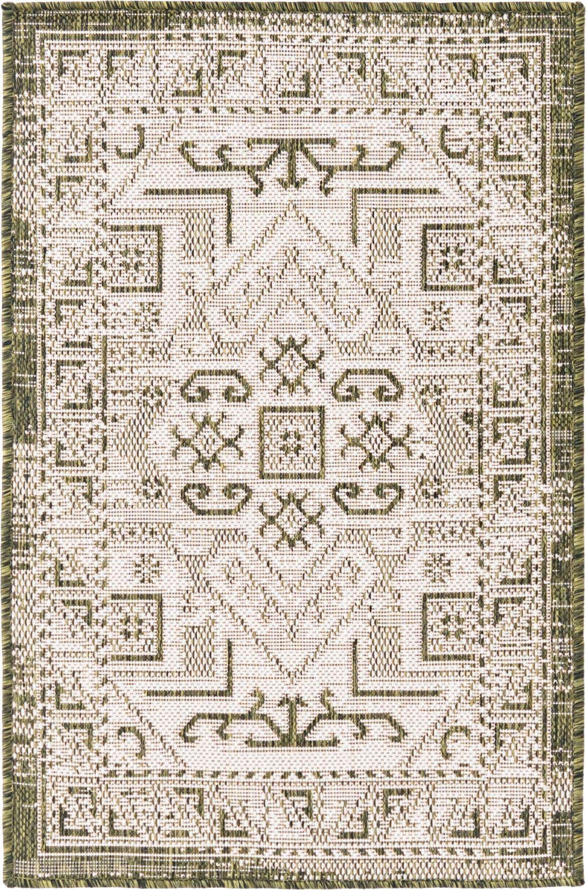 2' x 3' Easy-Clean Aztec Indoor / Outdoor Rug