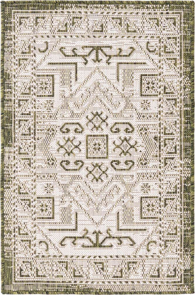 2' x 3' Easy-Clean Aztec Indoor / Outdoor Rug