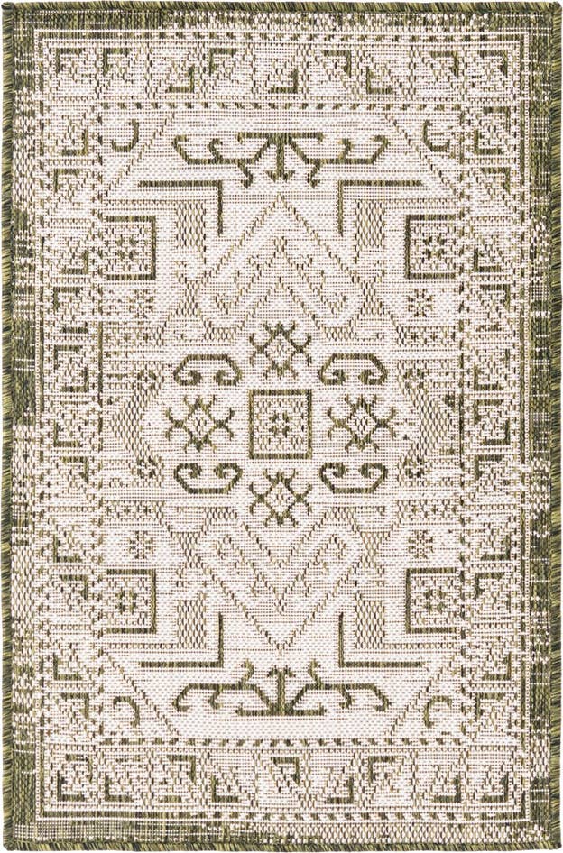 Detail image of 2' x 3' Easy-Clean Aztec Indoor / Outdoor Rug