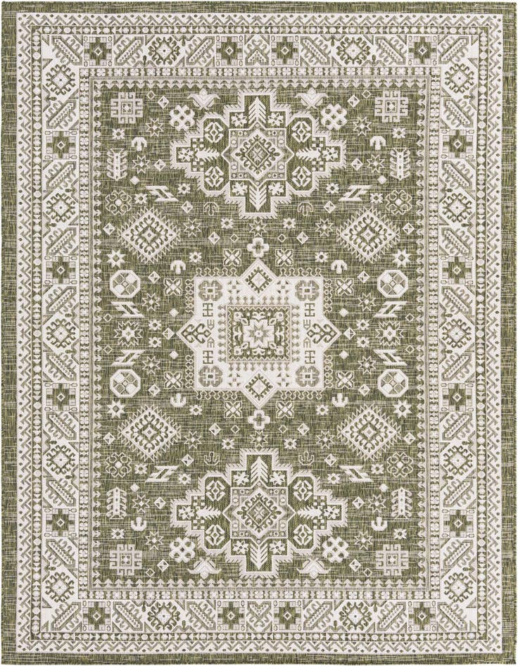 Detail image of 7' x 10' Easy-Clean Aztec Indoor / Outdoor Rug