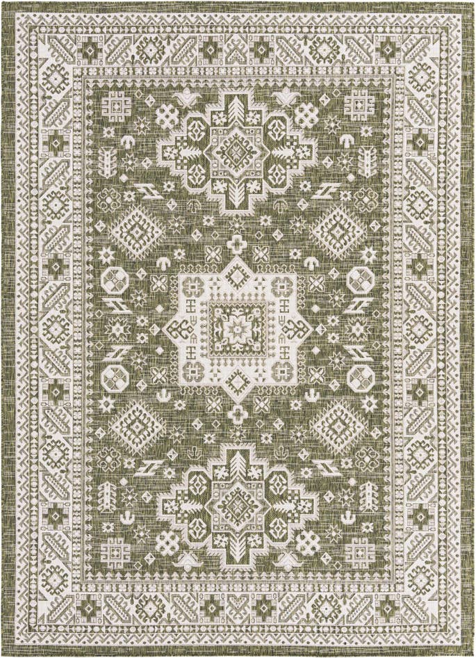 Detail image of 7' x 10' Easy-Clean Aztec Indoor / Outdoor Rug