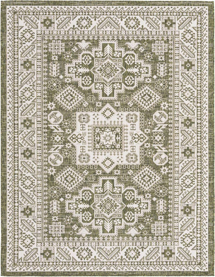 Detail image of 6' x 9' Easy-Clean Aztec Indoor / Outdoor Rug