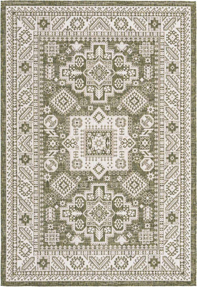 Detail image of 6' x 9' Easy-Clean Aztec Indoor / Outdoor Rug