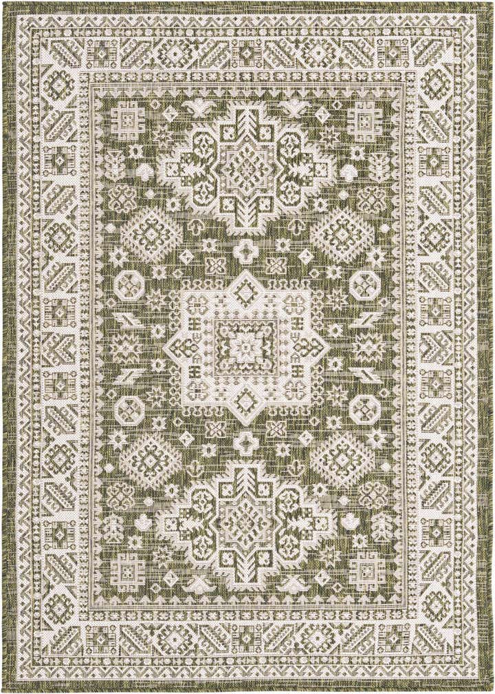 4' x 6' Easy-Clean Aztec Indoor / Outdoor Rug