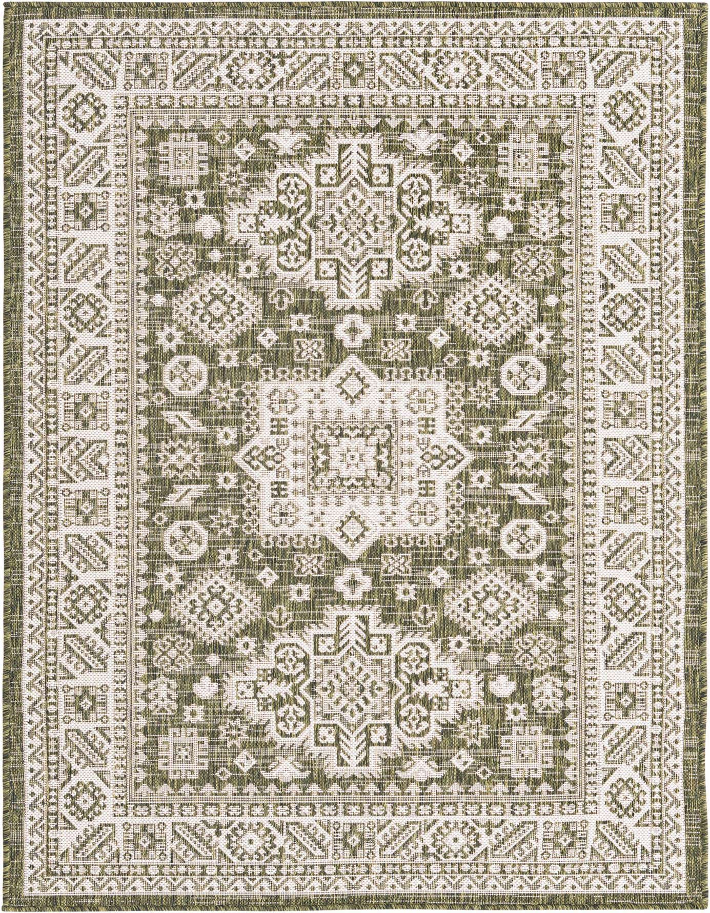 4' x 6' Easy-Clean Aztec Indoor / Outdoor Rug