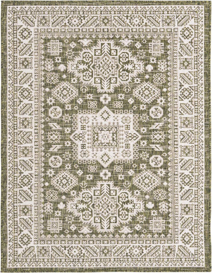 Detail image of 4' x 6' Easy-Clean Aztec Indoor / Outdoor Rug