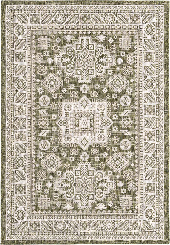 4' x 6' Easy-Clean Aztec Indoor / Outdoor Rug