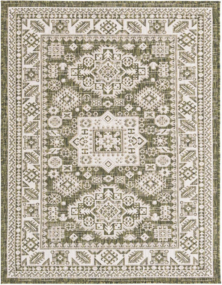 Detail image of 3' x 5' 3 Easy-Clean Aztec Indoor / Outdoor Rug