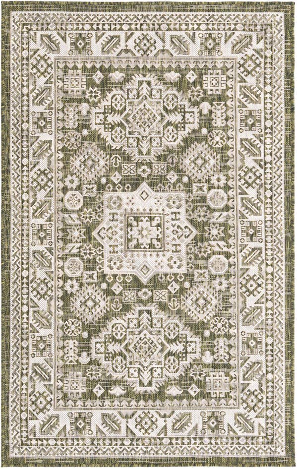 Detail image of 3' x 5' 3 Easy-Clean Aztec Indoor / Outdoor Rug