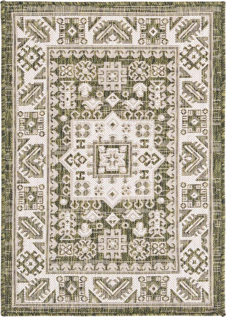 2' x 3' Easy-Clean Aztec Indoor / Outdoor Rug