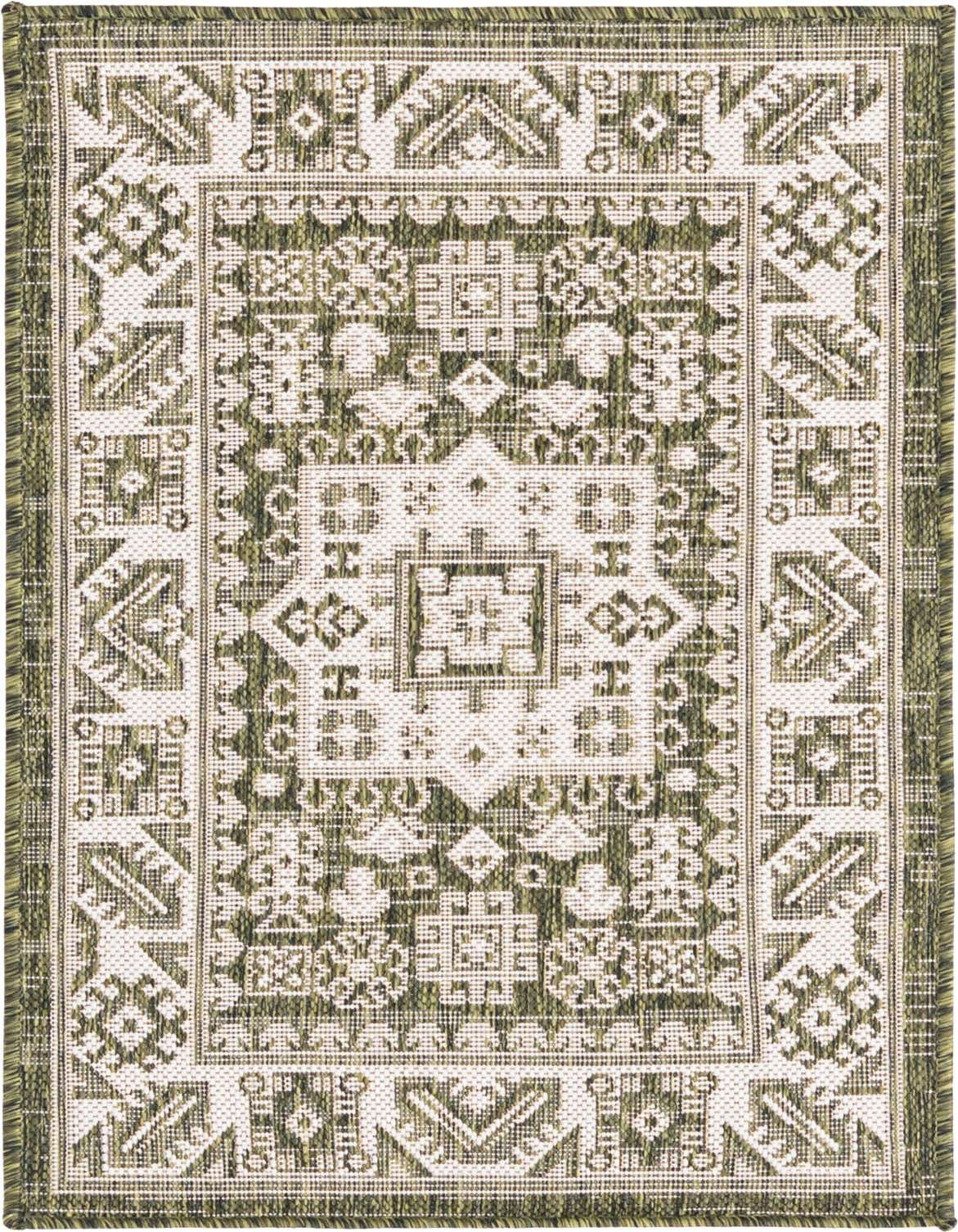 2' x 3' Easy-Clean Aztec Indoor / Outdoor Rug