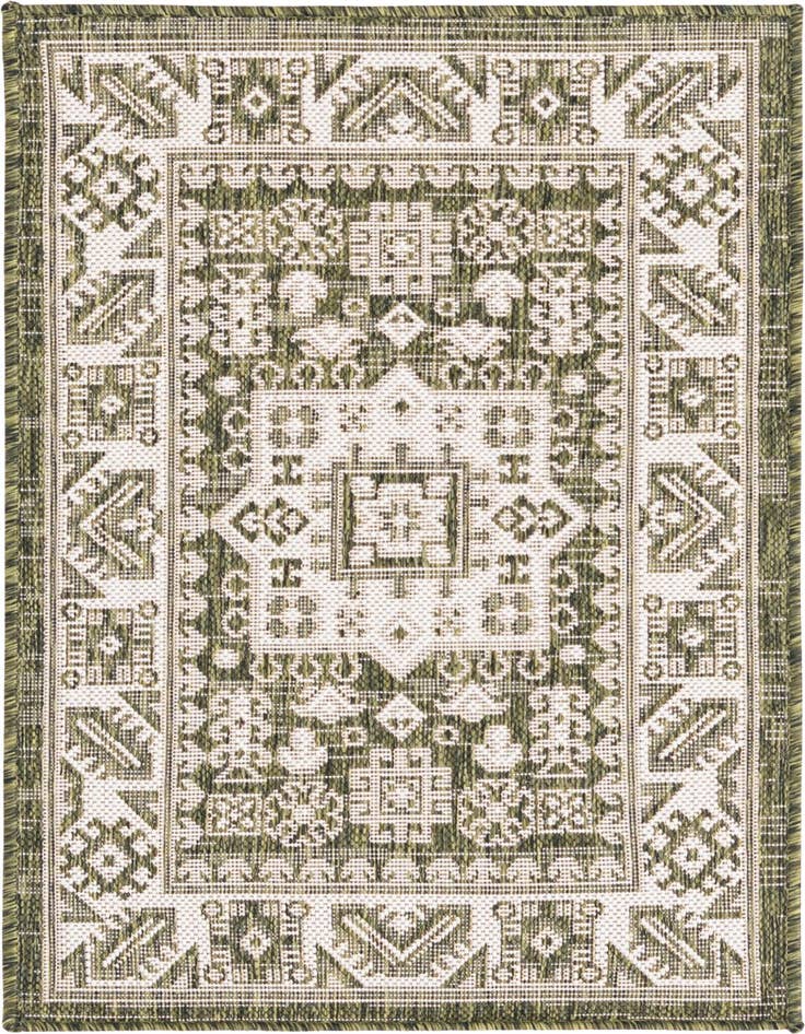 Detail image of 2' x 3' Easy-Clean Aztec Indoor / Outdoor Rug