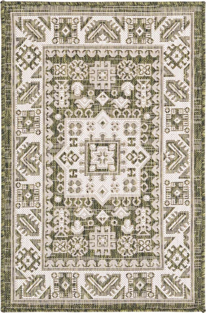 2' x 3' Easy-Clean Aztec Indoor / Outdoor Rug