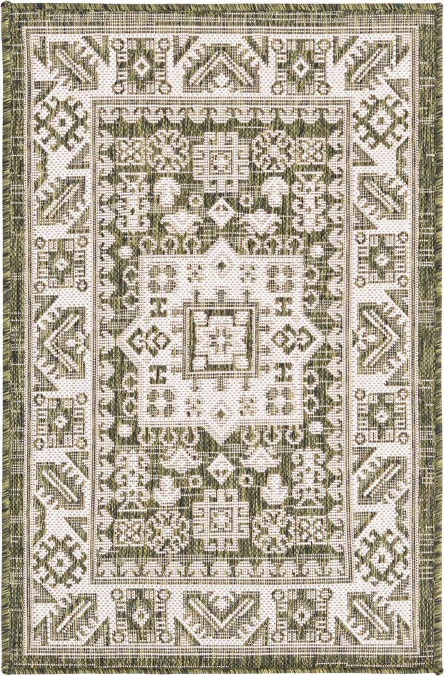 Detail image of 2' x 3' Easy-Clean Aztec Indoor / Outdoor Rug