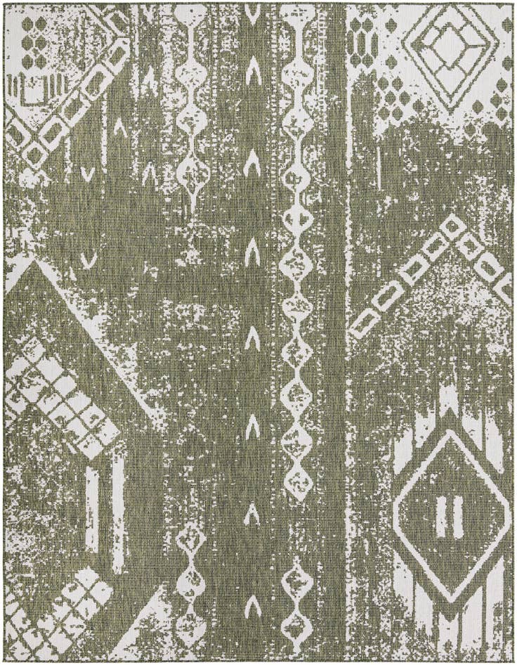 Detail image of 10' x 13' Easy-Clean Bohemian Indoor / Outdoor Rug
