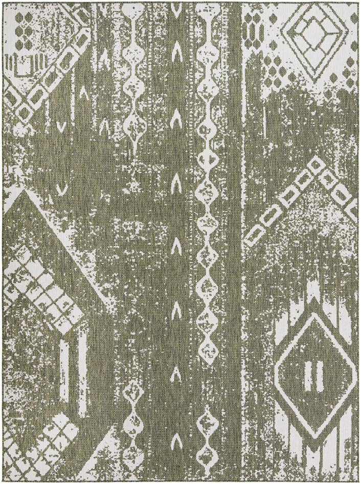 Detail image of 10' x 13' Easy-Clean Bohemian Indoor / Outdoor Rug