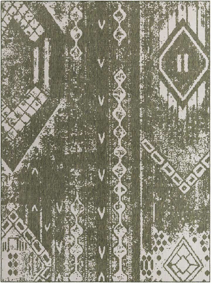 9' x 12' Easy-Clean Bohemian Indoor / Outdoor Rug