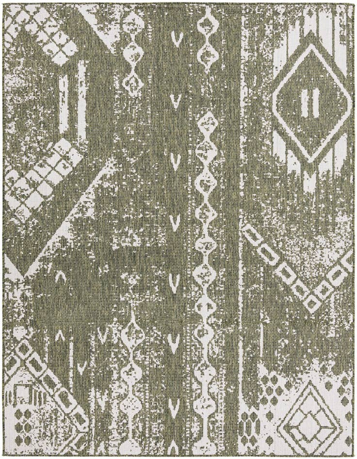 Detail image of 7' x 10' Easy-Clean Bohemian Indoor / Outdoor Rug