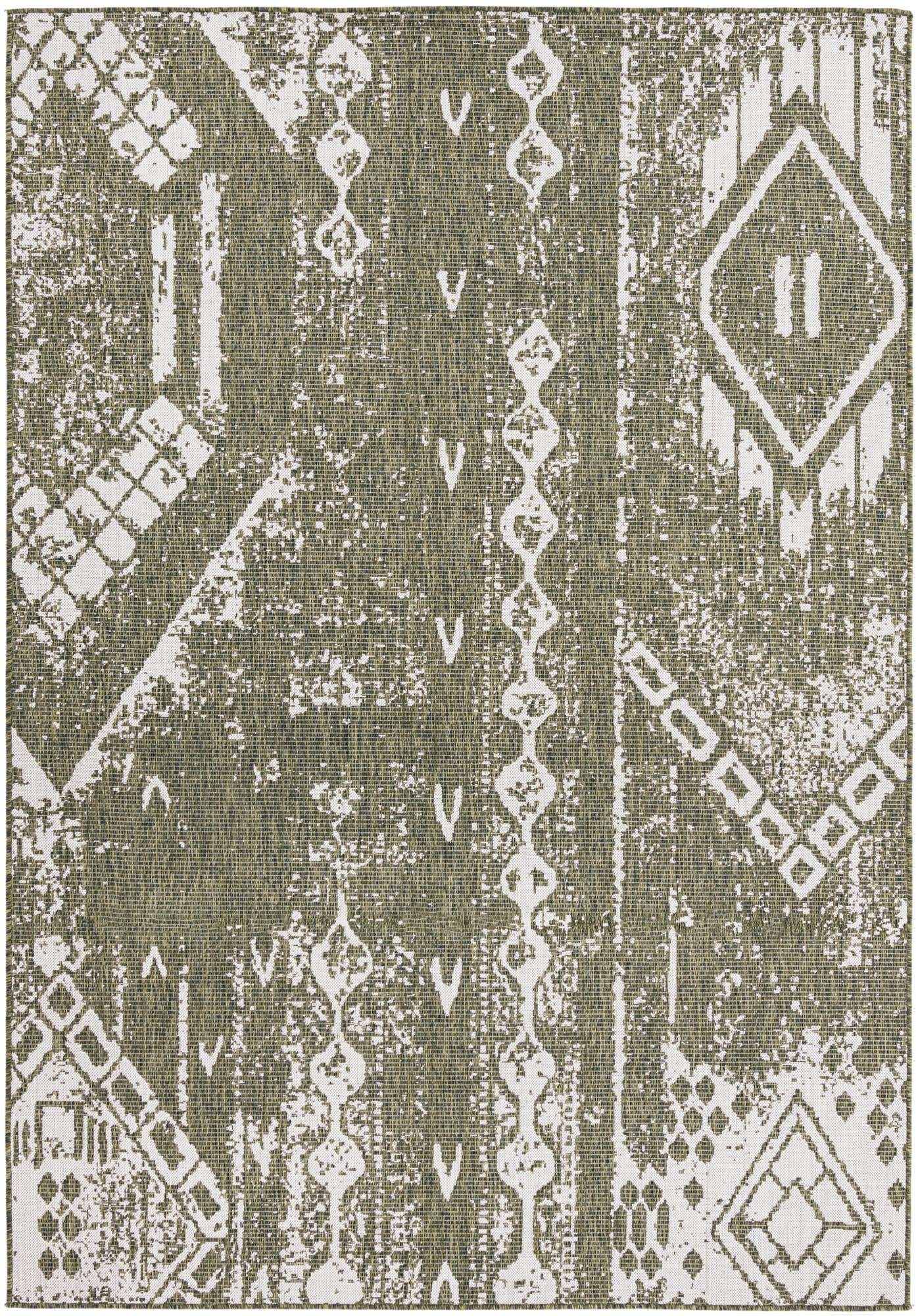 7' x 10' Easy-Clean Bohemian Indoor / Outdoor Rug