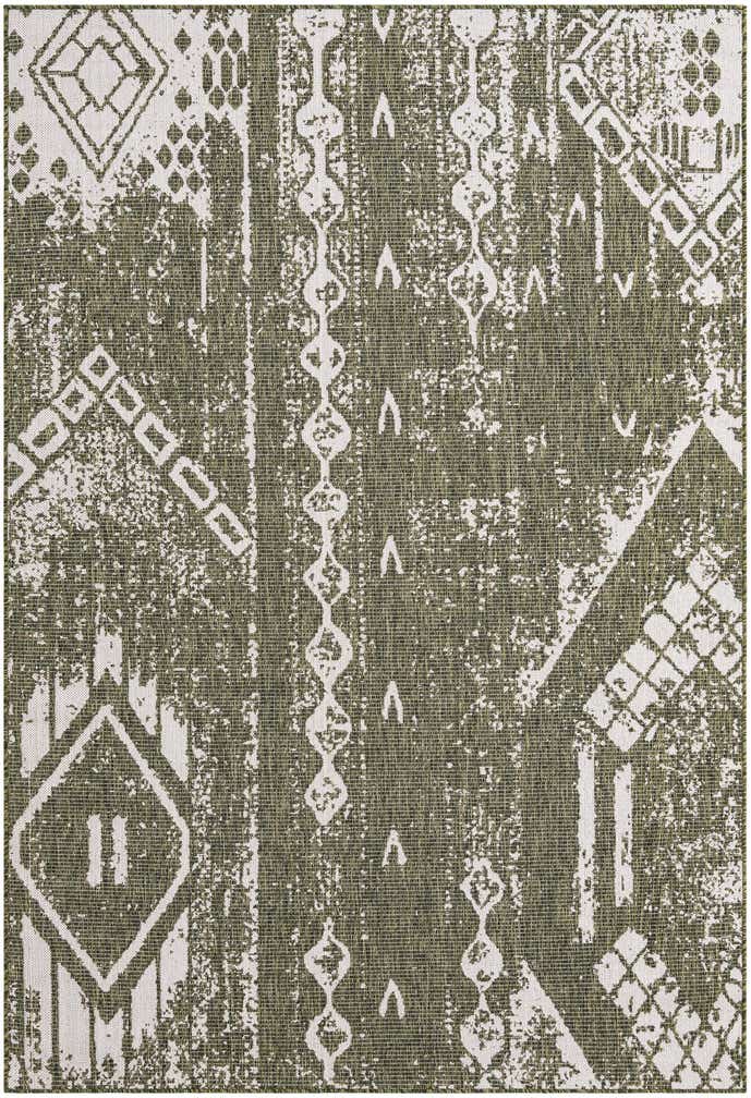 6' x 9' Easy-Clean Bohemian Indoor / Outdoor Rug