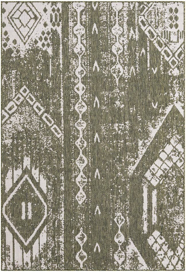 Detail image of 6' x 9' Easy-Clean Bohemian Indoor / Outdoor Rug