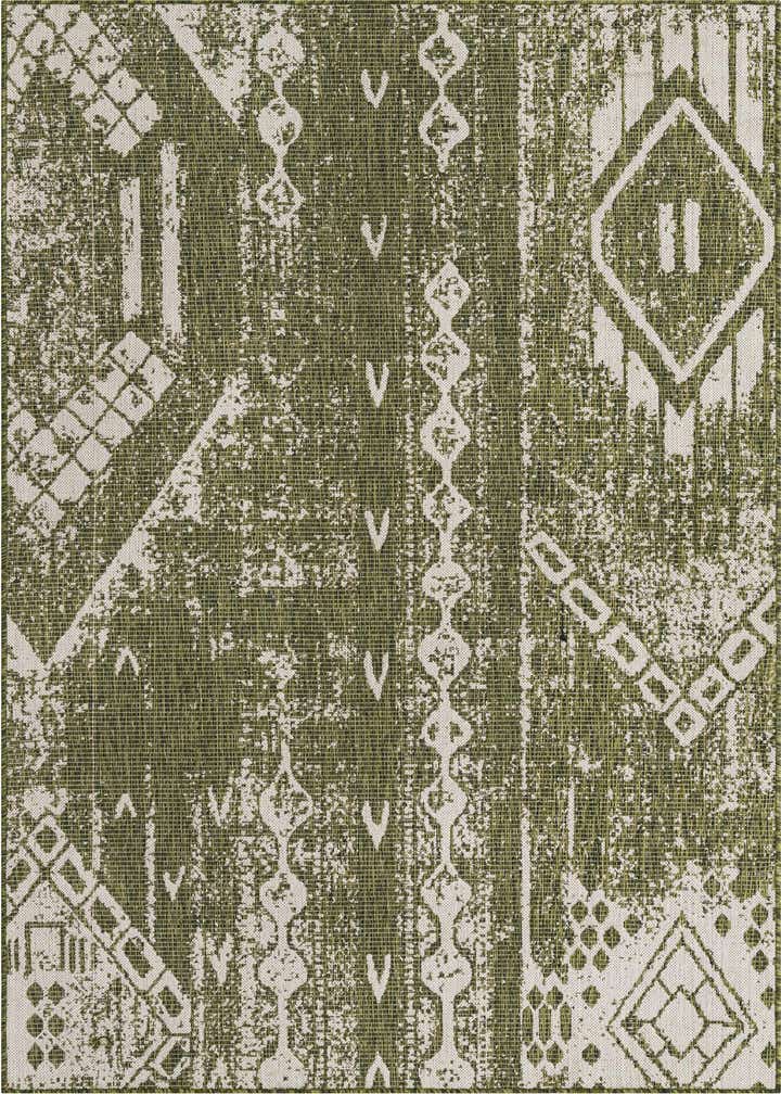 5' 3 x 8' Easy-Clean Bohemian Indoor / Outdoor Rug